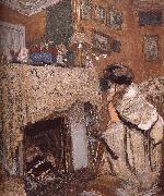 Edouard Vuillard, The fireplace black s wife